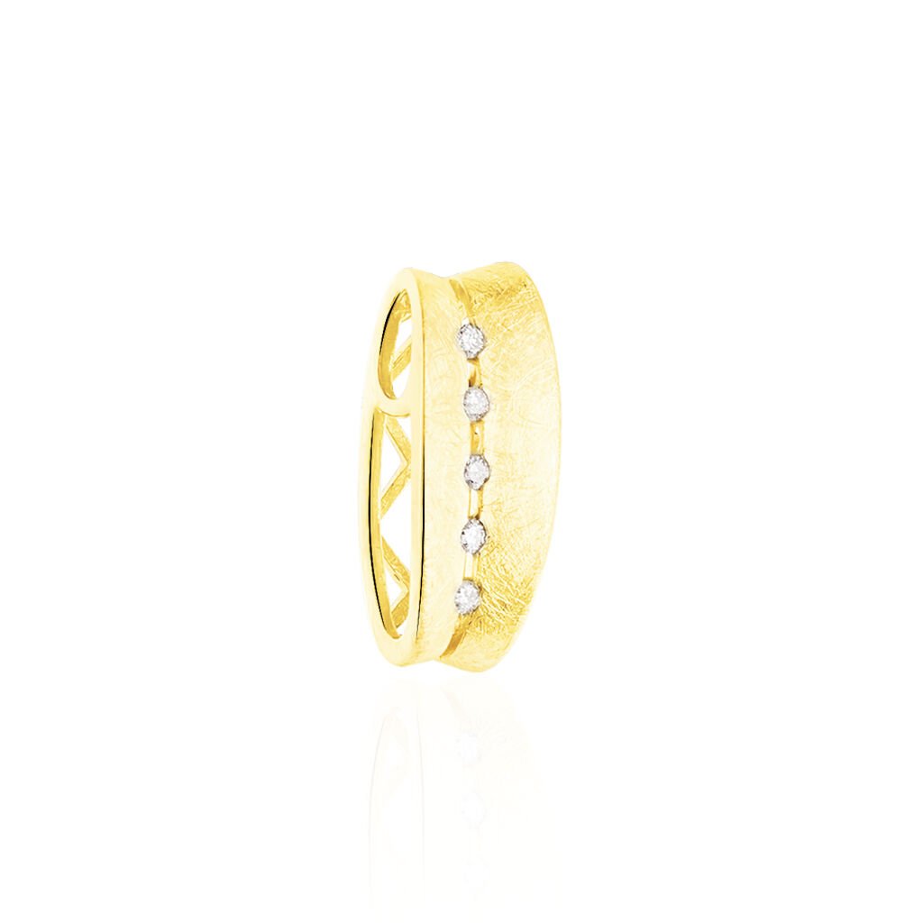 CLEA 1 Damen Anhänger Gold 375 (9 Karat) Diamant Weiß 0,05 ct, Anhänger mit Stein