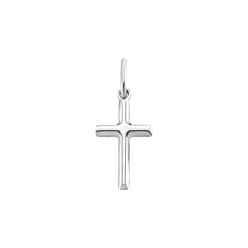 Ciondolo croce in argento rodiato - Spannringe Unisex | OROVIVO