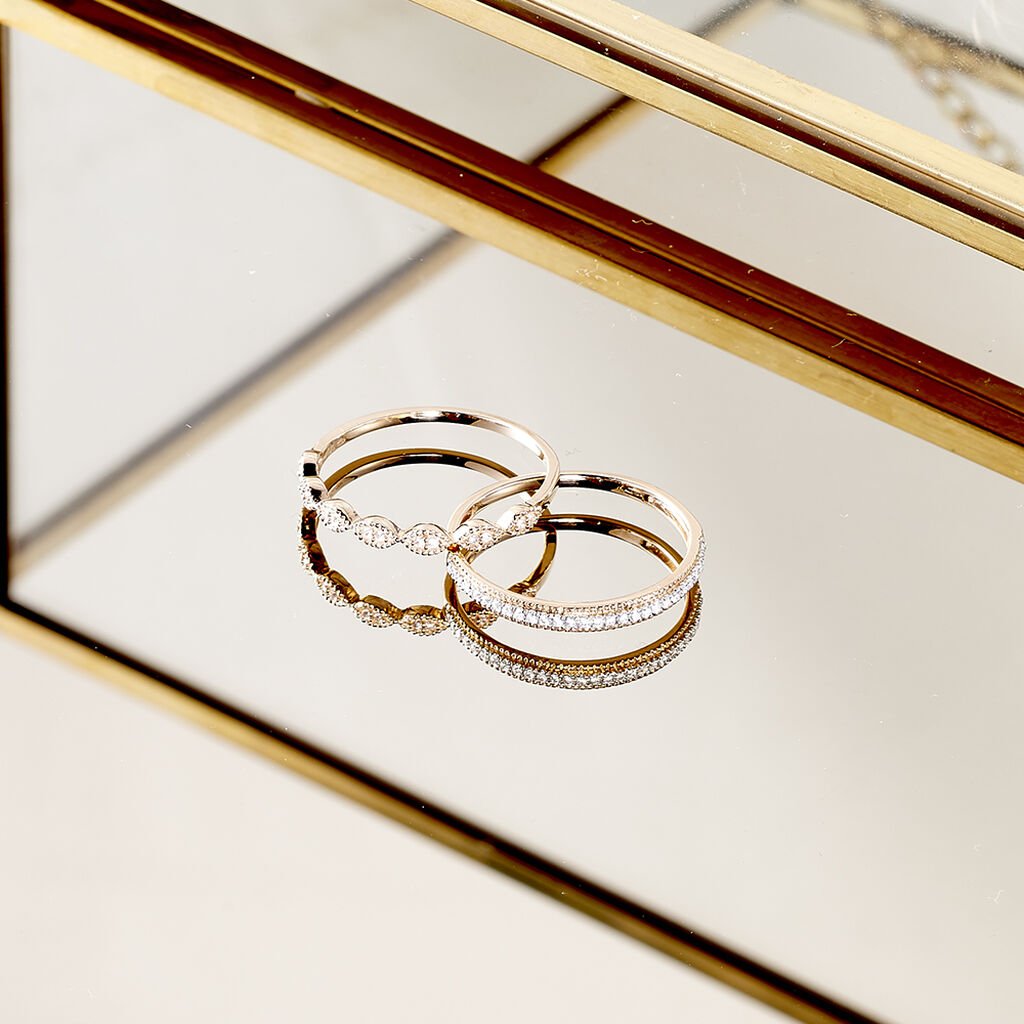 Ring 375 Gold Zirkonia - Ringe mit Stein Damen | OROVIVO