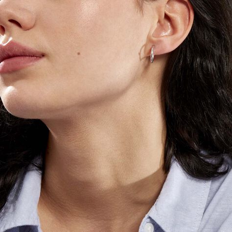 Damen Creolen Weißgold 375 - Creolen Damen | OROVIVO