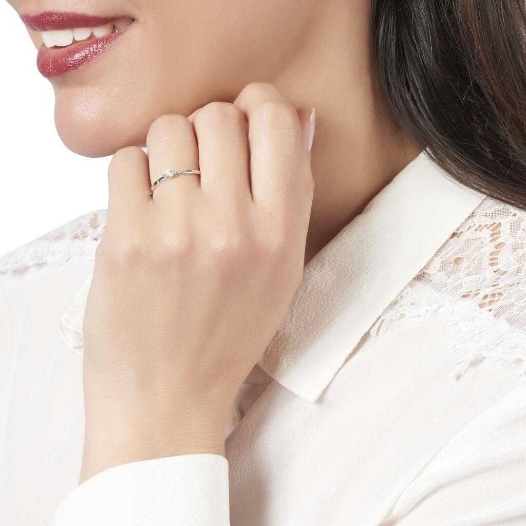 Bague Macy Or Weiss Crante Diamant - Spannringe Damen | OROVIVO