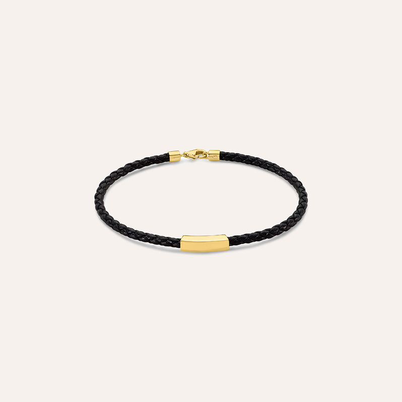 Bracciale Con Targhetta L'homme Or Oro Giallo - Spannringe Herren | OROVIVO