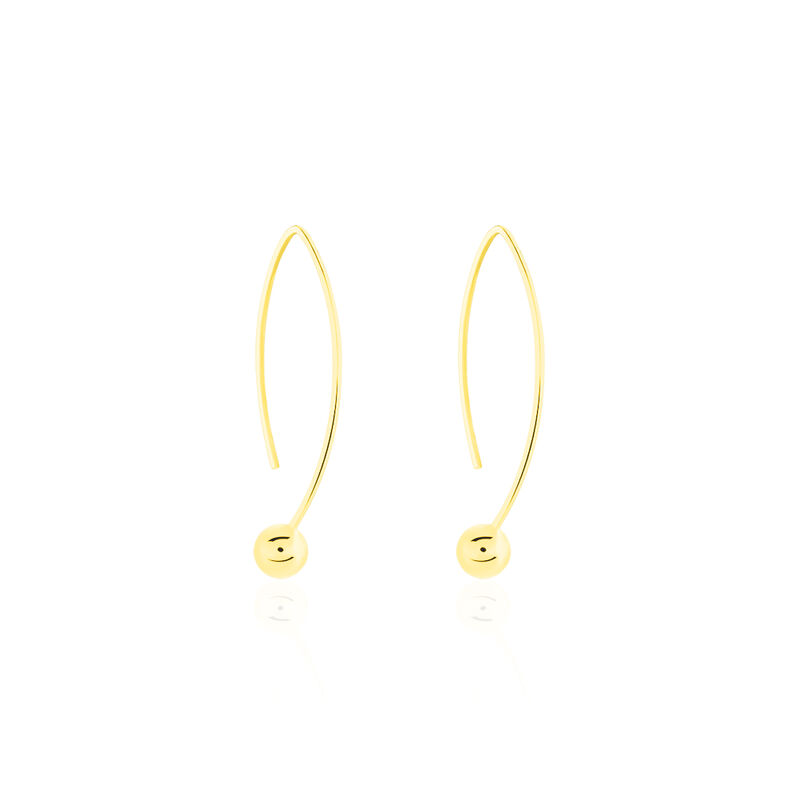 ABELLA Damen Ohrringe Lang Gold 375 (9 Karat) - Ohrhänger Damen | OROVIVO