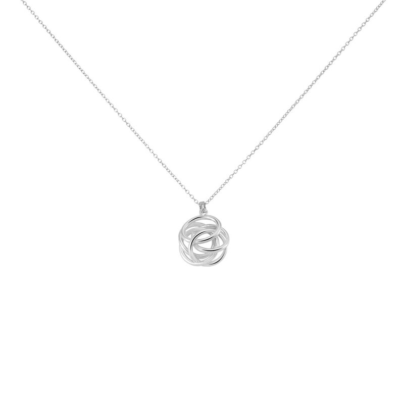 Damen Halskette Silber 925 rhodiniert Knoten - Halsketten Damen | OROVIVO