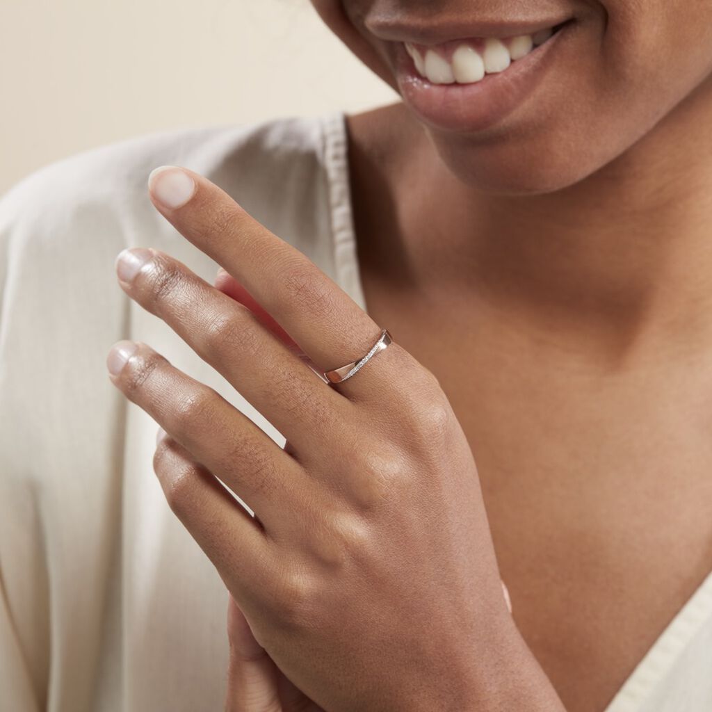 Bague Suzie Or Rose Diamant - Spannringe Damen | OROVIVO