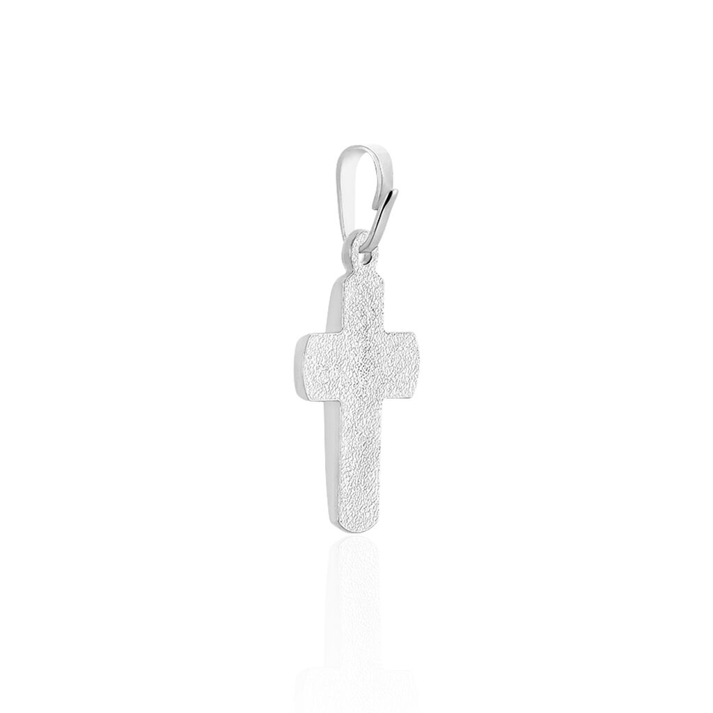 DANIELA KREUZ 3 Damen Anh&auml;nger Silber 925 Zirkonia Wei&szlig; Religi&ouml;ses Kreuz