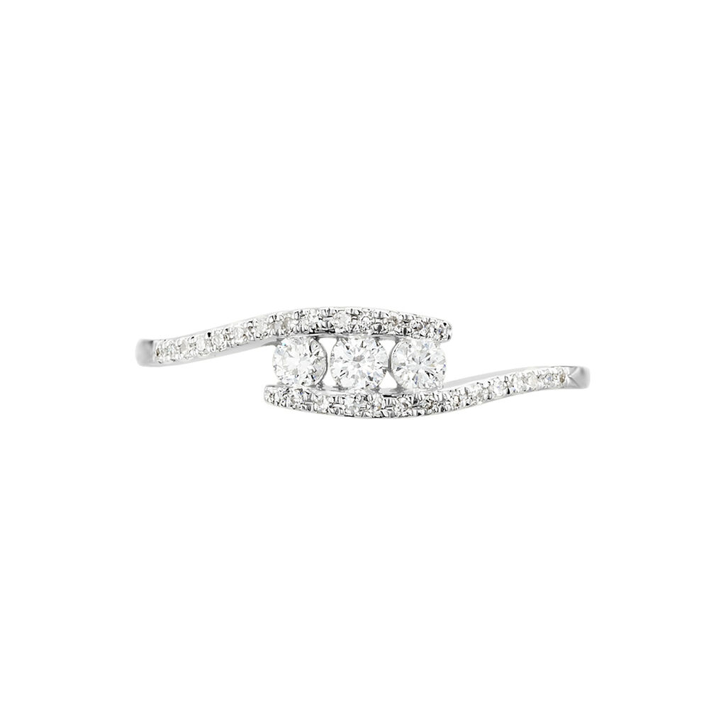 Bague Eternite Or Blanc Diamant - Spannringe Damen | OROVIVO