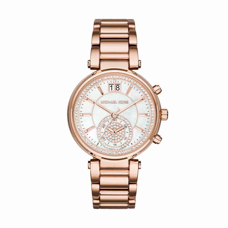 Montre Michael Kors Sawyer Nacre - Spannringe Damen | OROVIVO