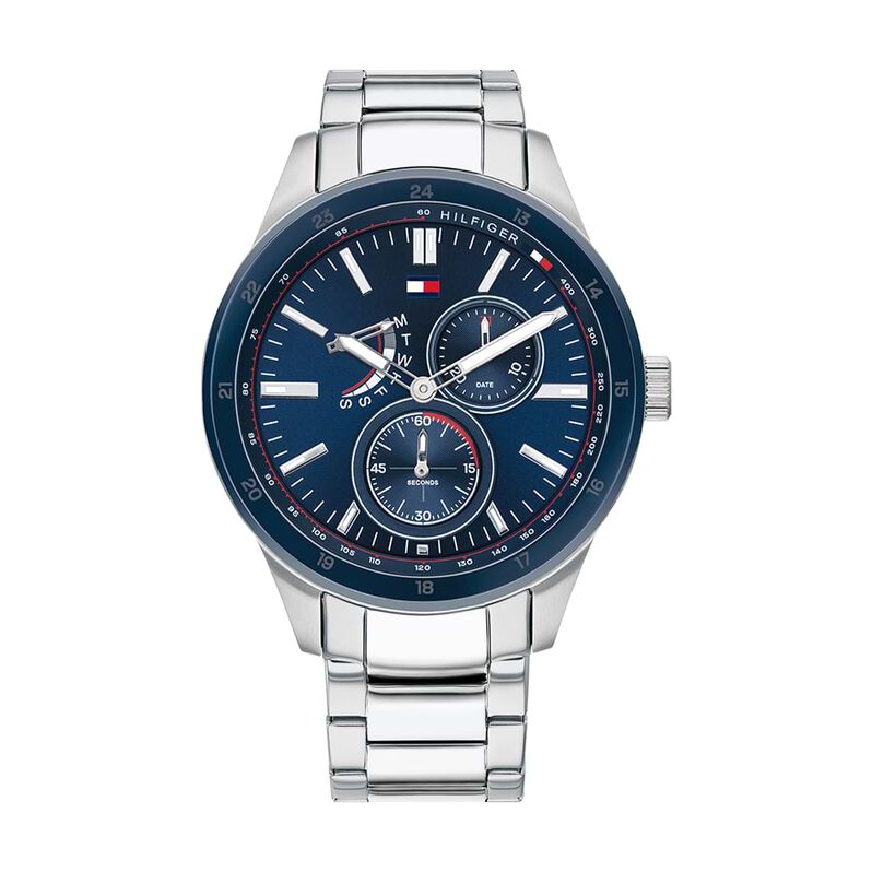 Orologio Uomo Tommy Hilfiger Austin quadrante blu 1791640 - Spannringe Herren | OROVIVO