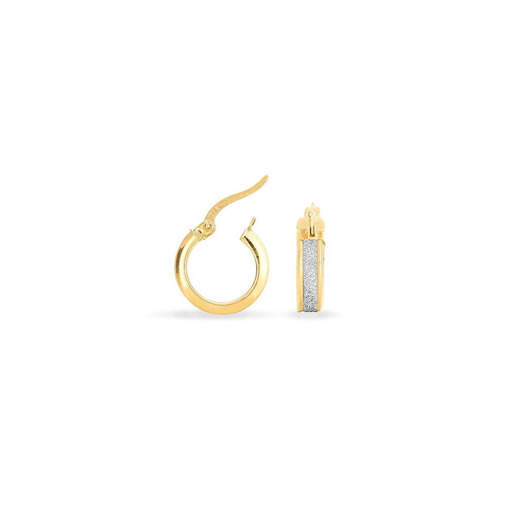 Damen Creolen Gold 375 Diamantiert - Creolen Damen | OROVIVO