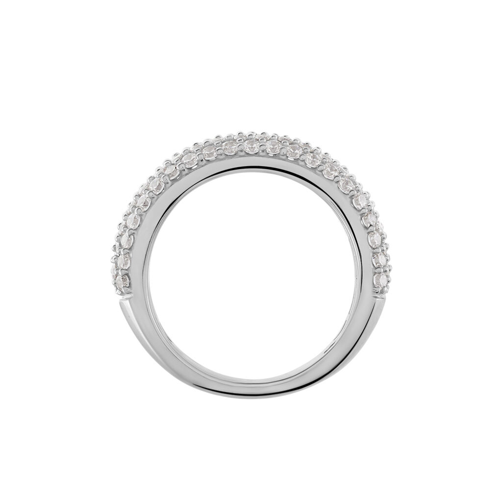 Damen Ring Silber Silber 925 Zirkonia Pavina 4,00mm  - Ringe mit Stein Damen | OROVIVO