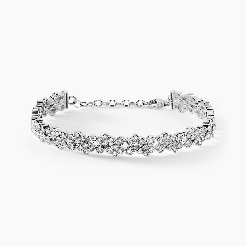 Bracelet Sohanne Argent Weiss Oxyde De Zirconium - Spannringe Damen | OROVIVO