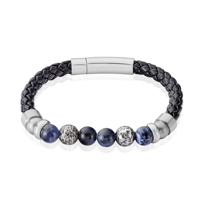 Bracelet Acier Abraham Boules Marron - Spannringe Herren | OROVIVO