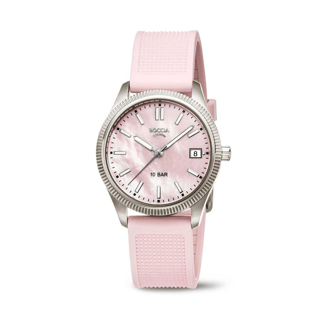 BOCCIA Damenuhr 3356-01 Quarz, Uhr ohne Stein