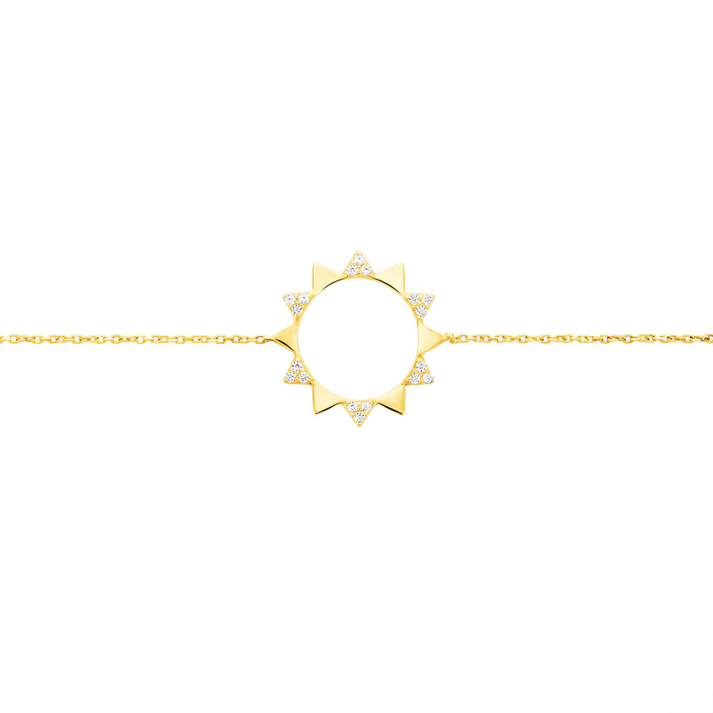 Bracelet Or Jaune Albanne Oxydes - Spannringe Damen | OROVIVO