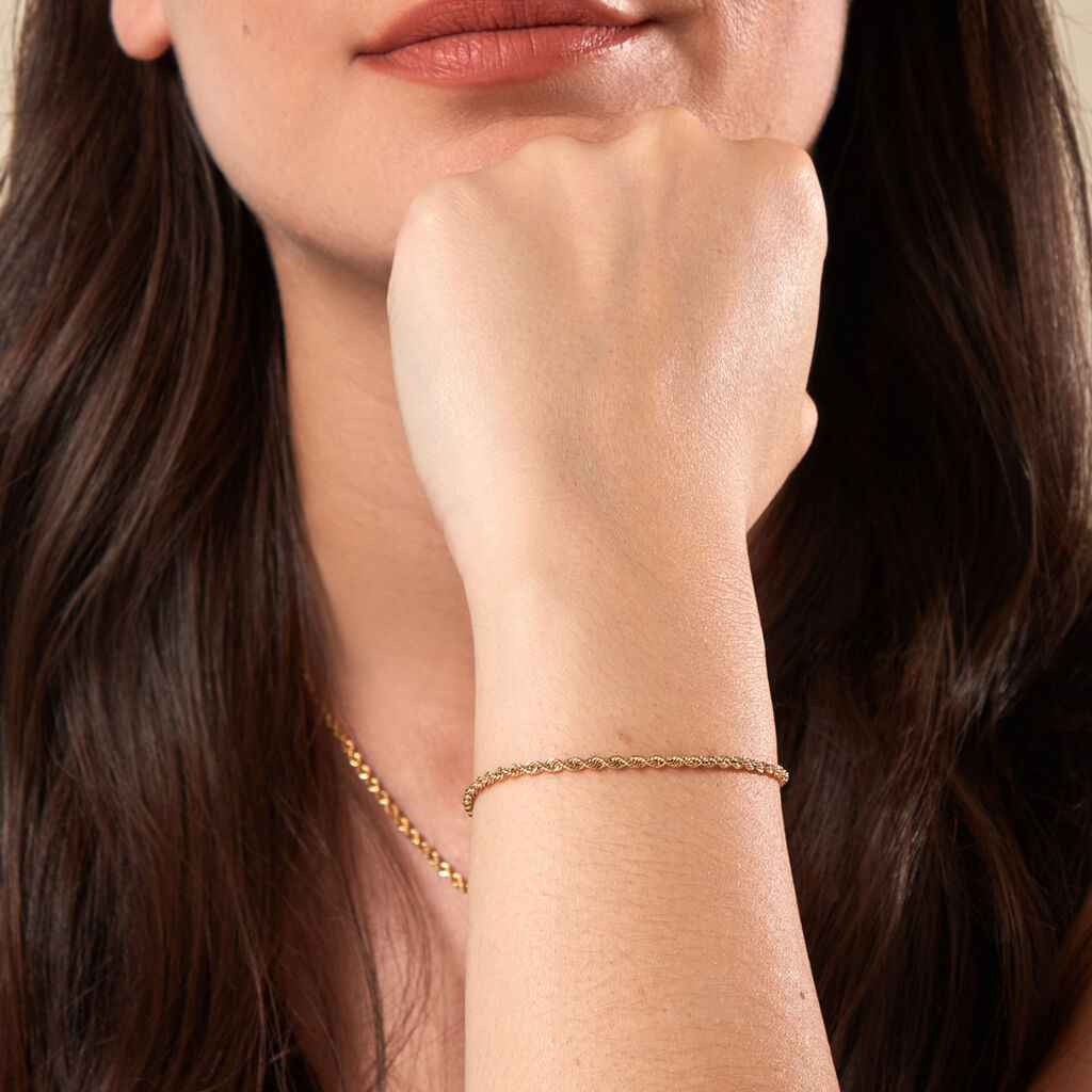 KORDEL Damen Armkette Gold 375 (9 Karat)