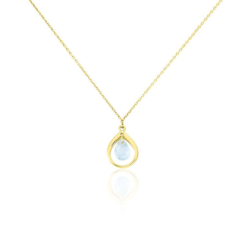 Collier Sibilla Or Jaune Topaze Bleu Sky - Spannringe Damen | OROVIVO
