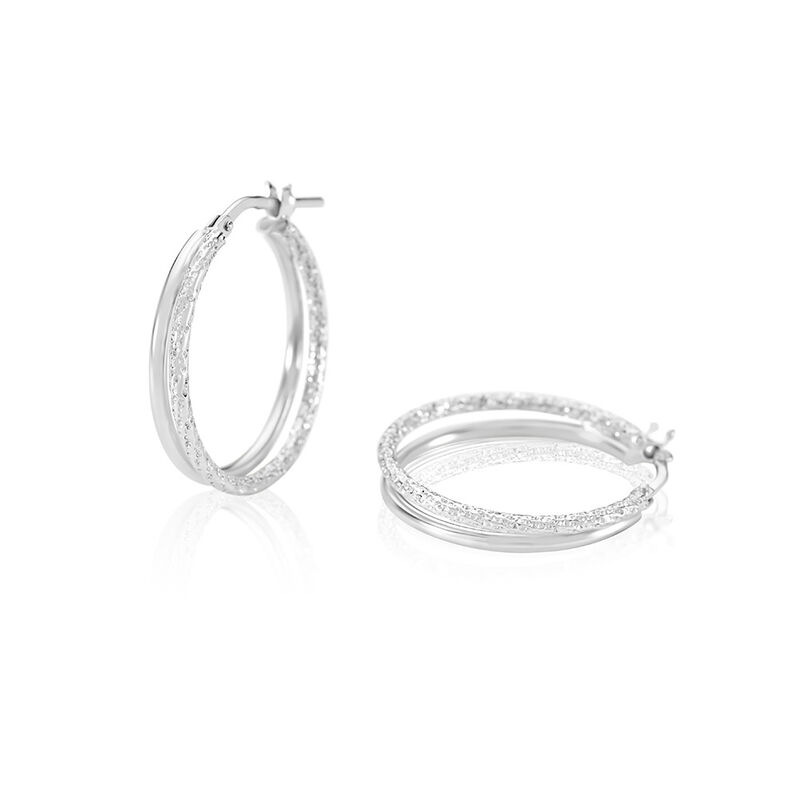 JOSEFINE Damen Creolen Silber 925 - Creolen Damen | OROVIVO