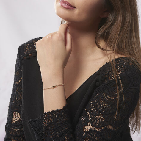 Damen Armband Messing Gold 750 plattiert Infinity - Armbänder mit Anhänger Damen | OROVIVO