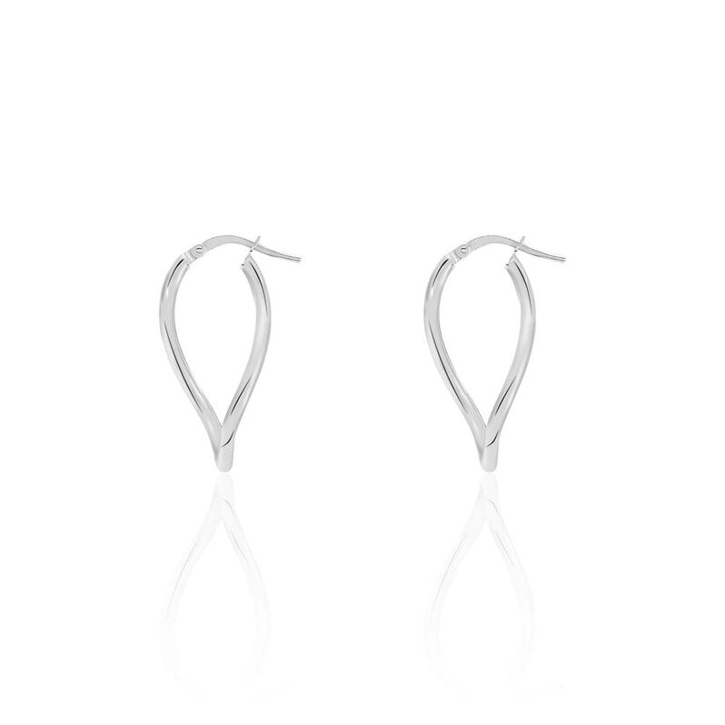 Orecchini a cerchio in oro bianco - Spannringe Damen | OROVIVO