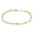 NELINA Damen Armband Silber Bicolor Gold/Silber 925