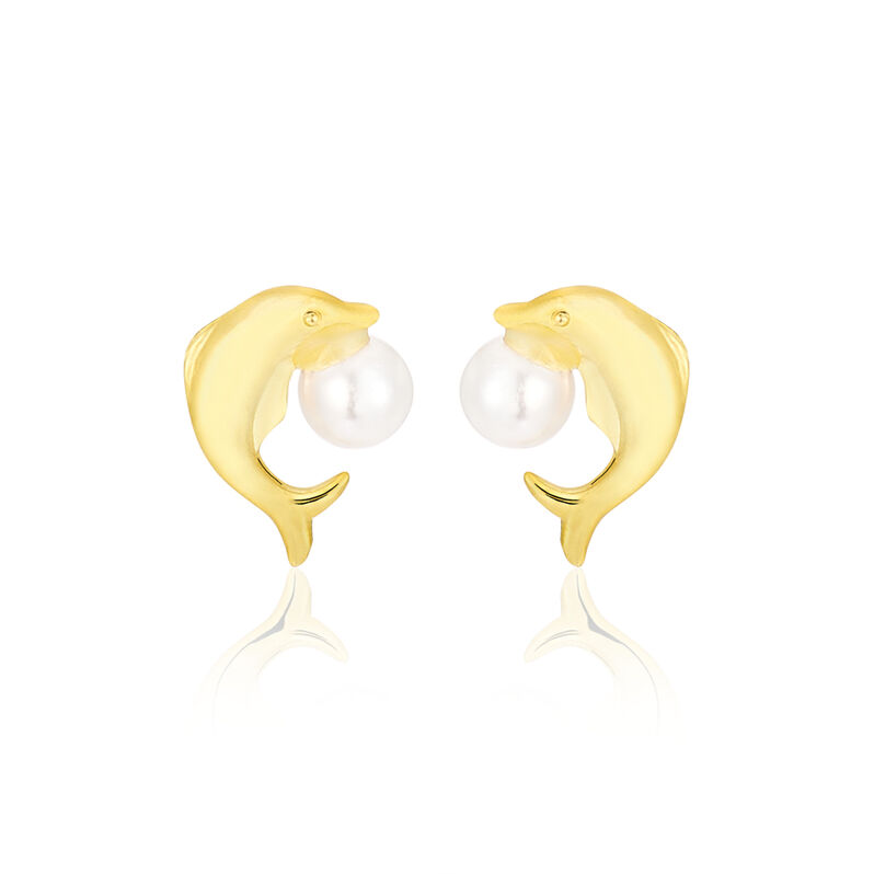 Boucles D'oreilles Or Perle De Culture - Spannringe Damen | OROVIVO