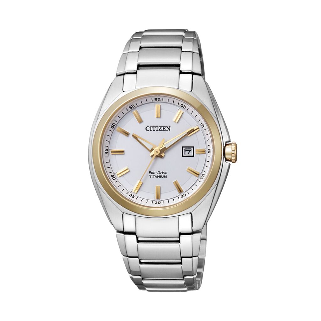 Citizen Damenuhr Solar Eco-Drive EW2214-52A Quarz 