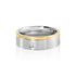BOND Damen Ring Edelstahl Bicolor Gold/Silber Diamant Weiß 0,020 ct B 6 mm