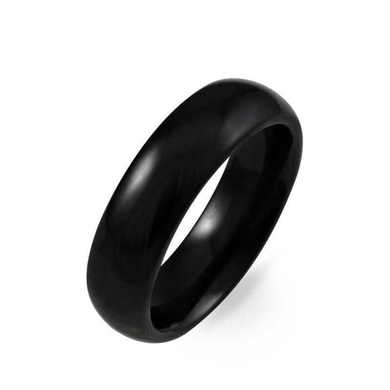 Bague Volta Ceramique Noir Céramique - Spannringe Damen | OROVIVO