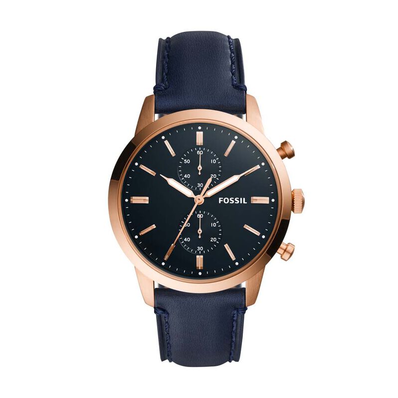 Montre Fossil Townsman Bleu - Spannringe Herren | OROVIVO