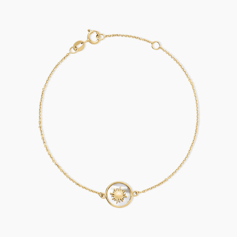 Bracelet Solaris Or Jaune Nacre - Spannringe Damen | OROVIVO