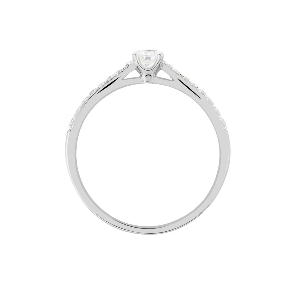 Solitaire Or Weiss Laetitia Diamant - Spannringe Damen | OROVIVO