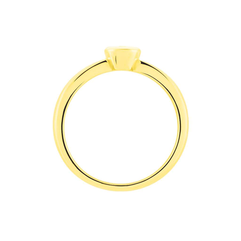 Solitärring Gold 375 Diamant 0,1ct - Ringe mit Edelsteinen Damen | OROVIVO