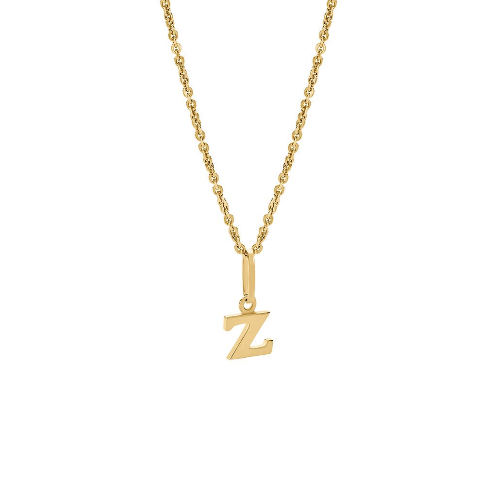 ALPHABET Unisex Anh&auml;nger Gold 375 (9 Karat) Buchstabe Z