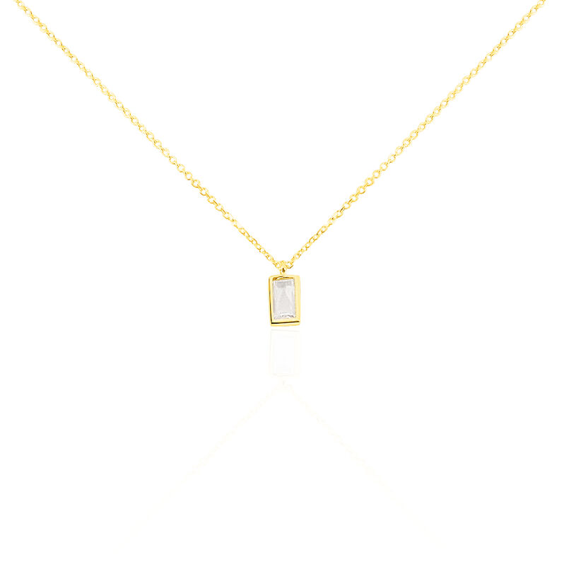 Collier Or Jaune Ginna Motif Baguette - Spannringe Damen | OROVIVO