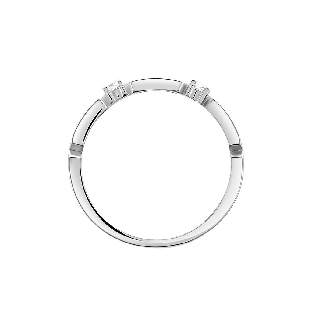 RENATA Damen Ring Silber Silber 925 Zirkonia Wei&szlig; 0,07 ct