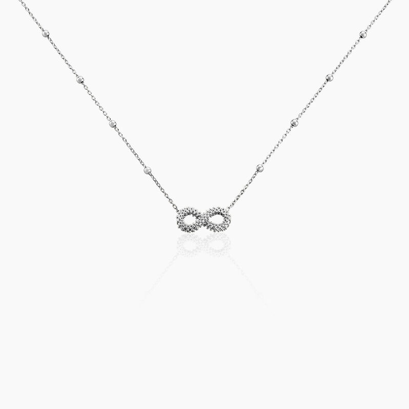 Collier Aella Argent Weiss - Spannringe Damen | OROVIVO