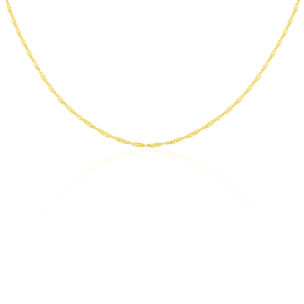 Damen Singapurkette Gold 375  - Halsketten Damen | OROVIVO