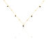 TALILA 1 Damen Collier Gold 375 (9 Karat) Zirkonia Blau 0,16 ct Kreis