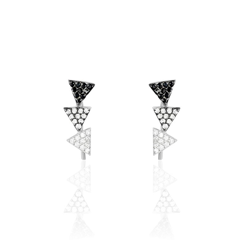 Boucles D'oreilles Chleo Argent Triangle - Spannringe Damen | OROVIVO