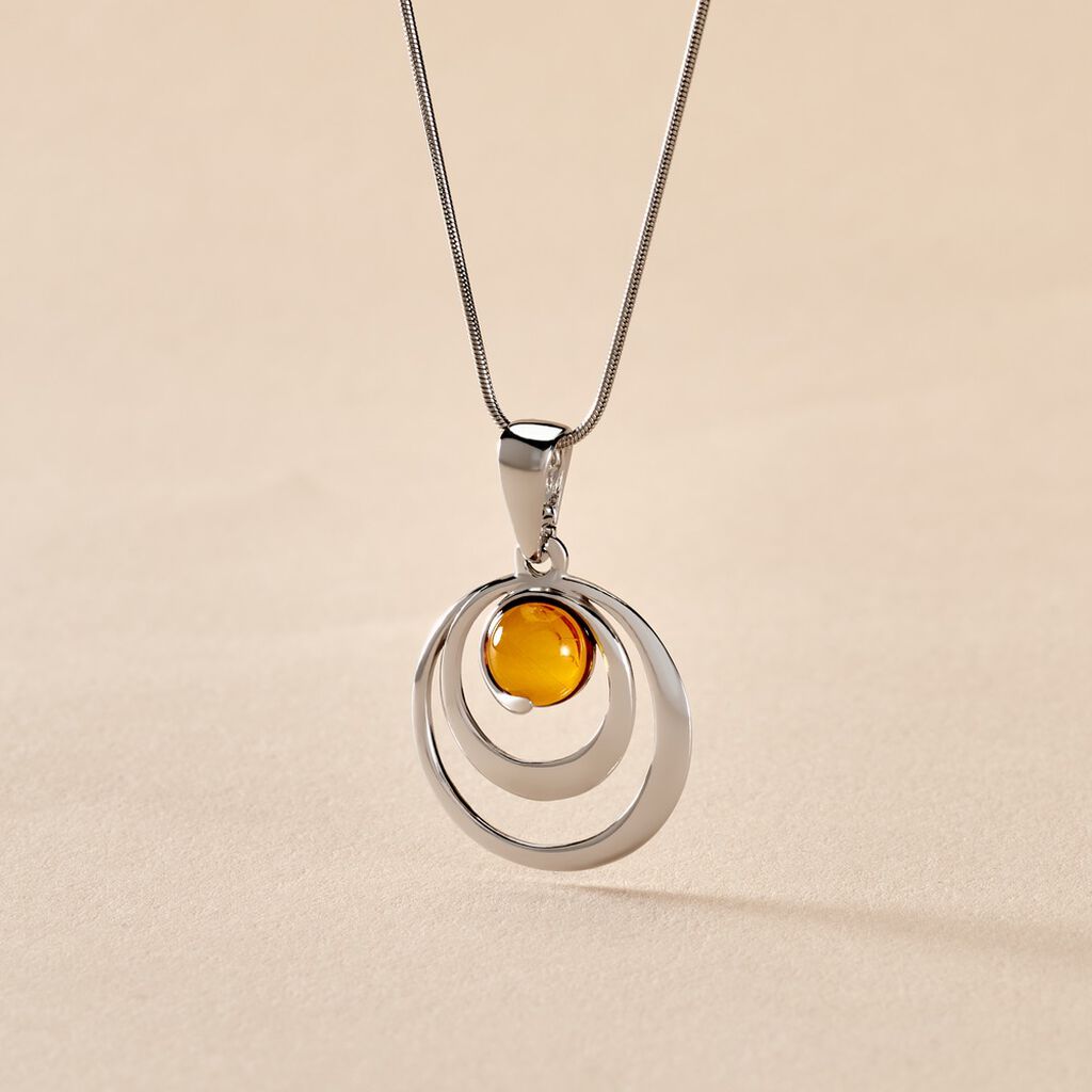 Collier Argent Ninon Cognac - Spannringe Damen | OROVIVO