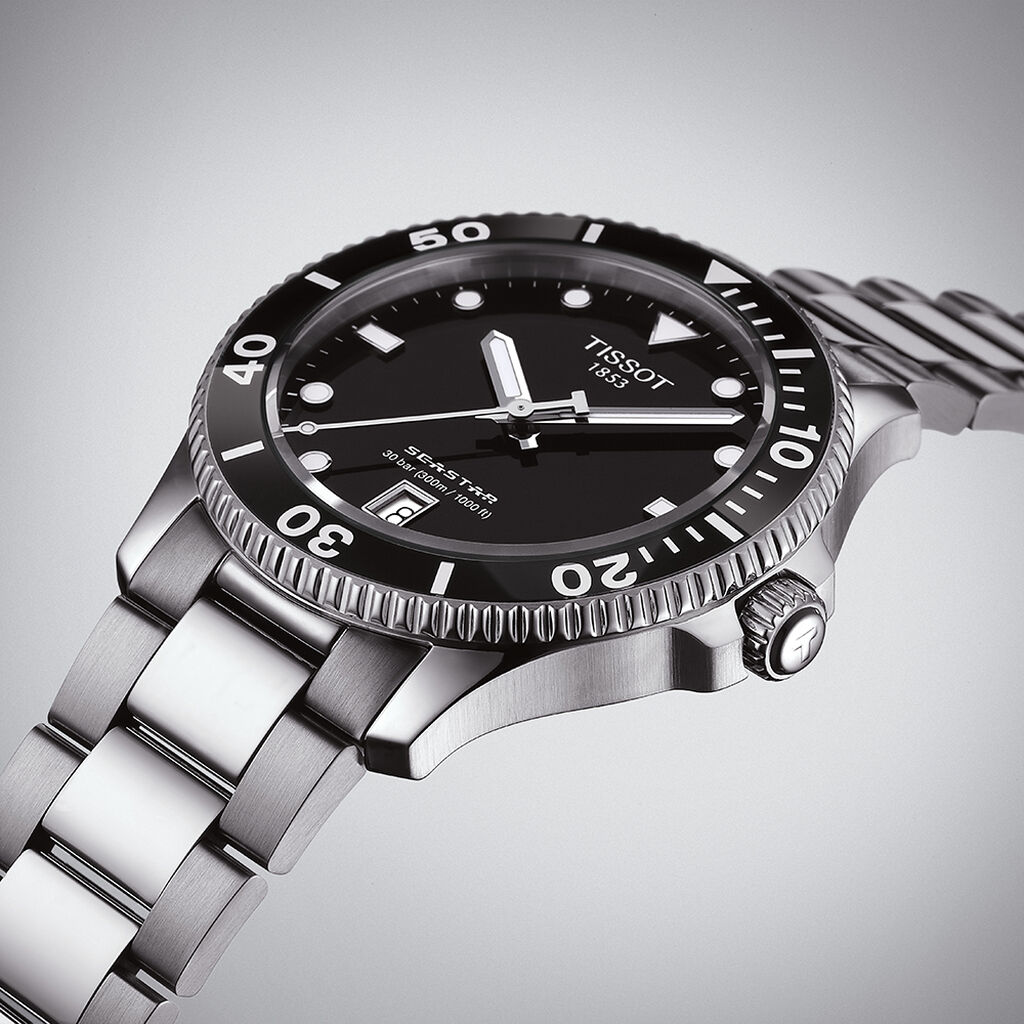 TISSOT Unisexuhr Tissot Seastar T1204101105100 Quarz