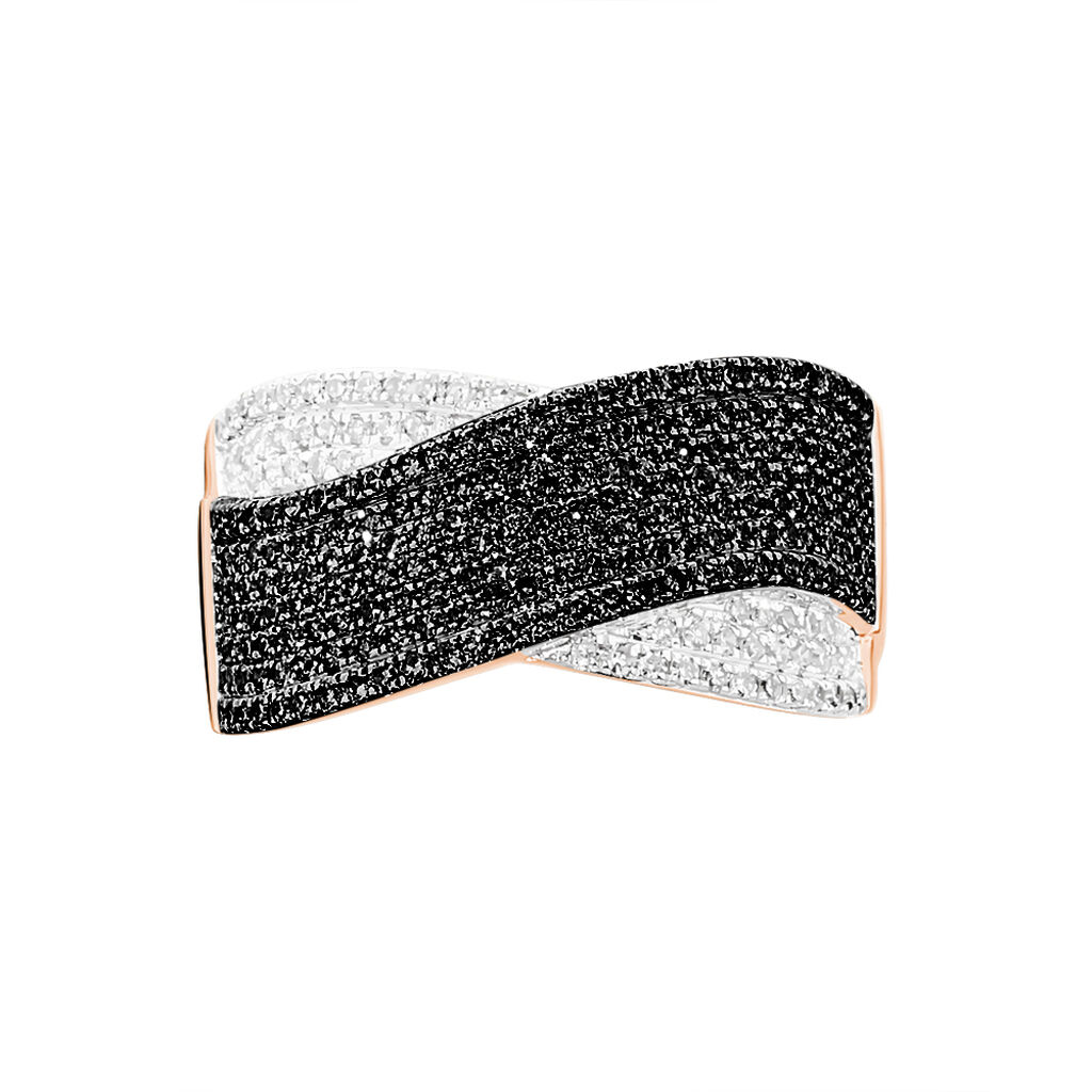 Bague Elyne Or Rose Diamant - Spannringe Damen | OROVIVO