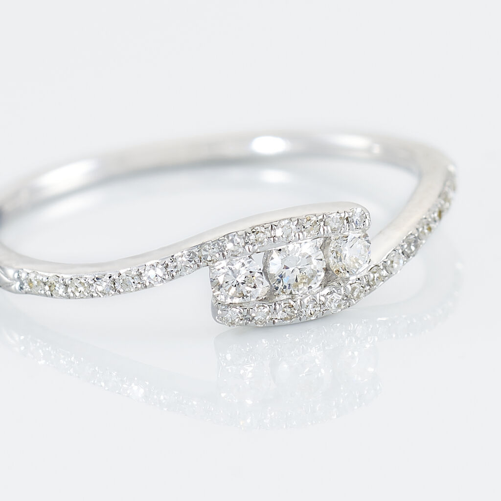 Bague Eternite Or Blanc Diamant - Spannringe Damen | OROVIVO