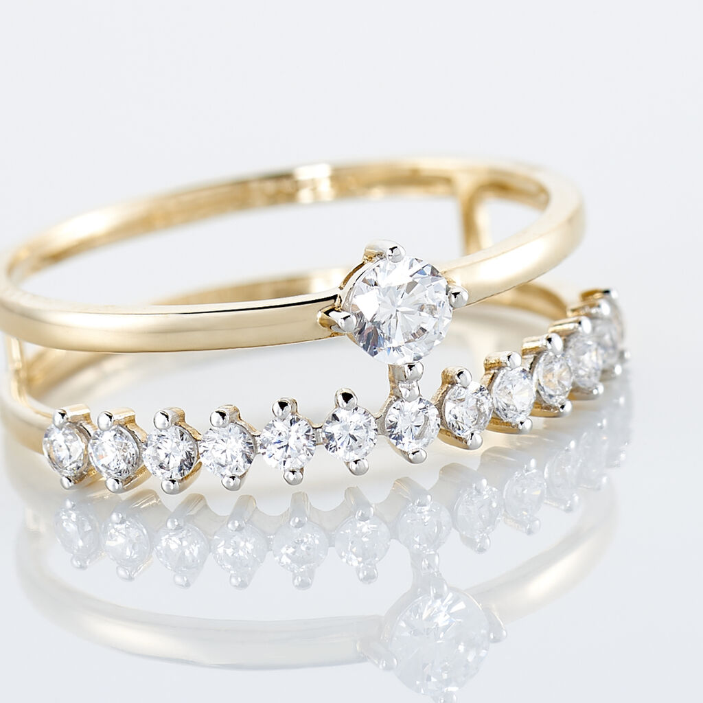 Ring Gold Gelb Malia Oxide - Spannringe Damen | OROVIVO