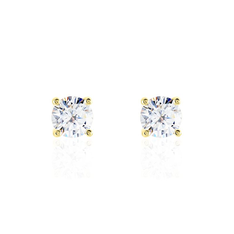 RUMYANA Damen Ohrstecker Silber vergoldet 925 Zirkonia Weiß 2,7 ct - Ohrstecker Damen | OROVIVO