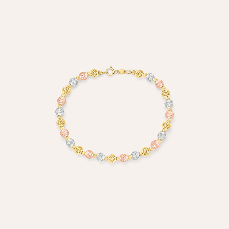 Bracciale Golden Lover Oro Tricolore - Spannringe Damen | OROVIVO