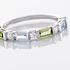 Liberta Damen Ring Wei&szlig;gold 375 (9 Karat) Topas Himmelblau 0,21 ct