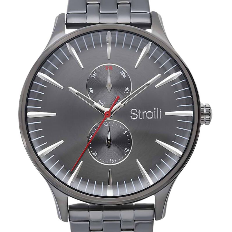 Orologio multifunzione Portland con cinturino e cassa in acciaio grigio - Spannringe Herren | OROVIVO