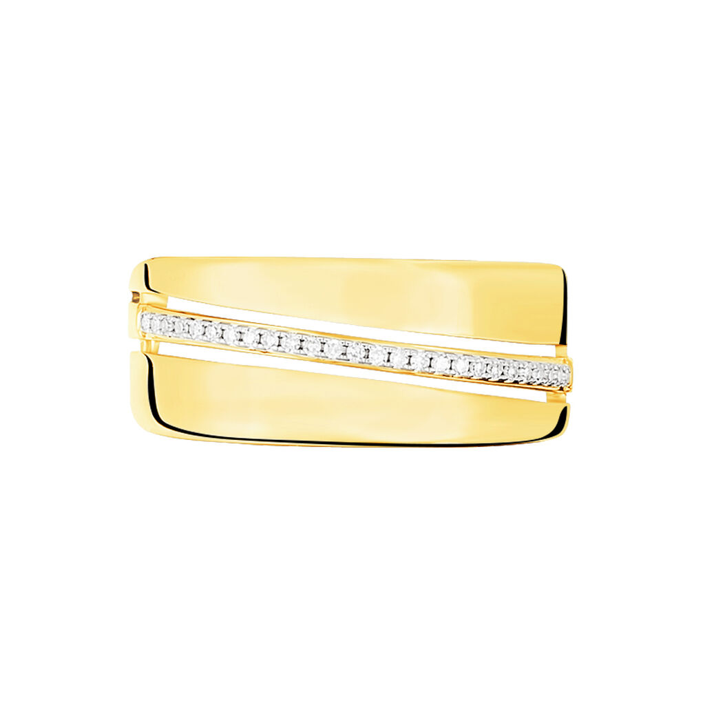 Bague Calia Or Jaune Diamant - Spannringe Damen | OROVIVO